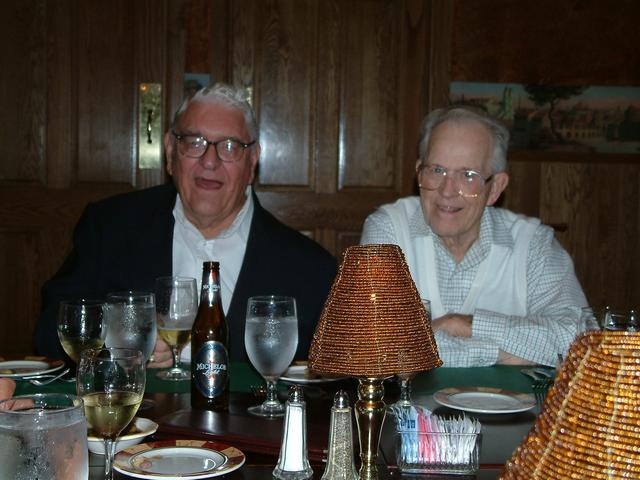 Chuck and Art at Olive's restaurant in Mayville NY