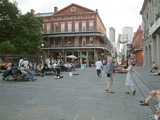 Couple dancing in Jackson Square
