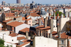 View over the old city of Lyon