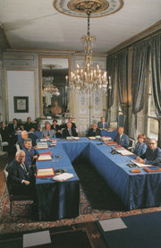 Constitutional Council of France in session