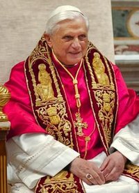 Pope Benedict XVI, like his predecessors, is considered by Roman Catholics as the Vicar of Christ and therefore leader of all Christendom.
