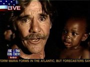Geraldo Rivera reporting from the New Orleans Convention Center on September 2, 2005