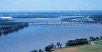 The Mississippi River just north of St. Louis