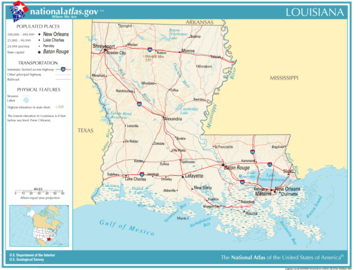 Map of Louisiana