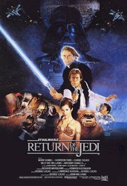 The original theatrical poster for Star Wars Episode VI: Return of the Jedi