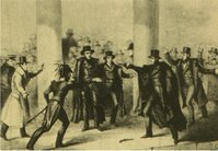 The etching of the assassination attempt.