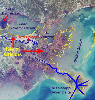 Boundaries of the Isle of Orleans