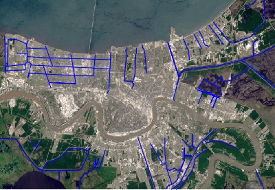 Boundaries of the Isle of Orleans