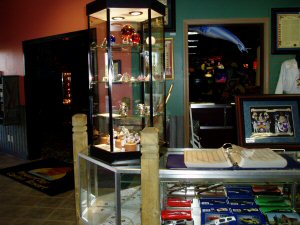 Arcade Entrance inside of our gift shop and next to our cafe