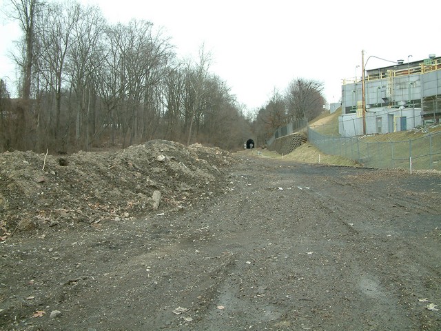 Trail realignment leading to the site the new Trail Head at the southern terminus