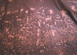 Petroglyphs on Newspaper Rock State Historic Monument