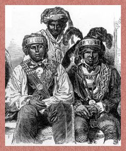 Image of three Black Seminoles, Institute of Texan Cultures 72-173