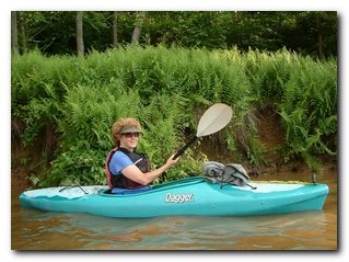 Betsy and Ferns on the Monongahela River