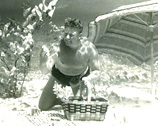 Newton Perry stages an underwater picnic.