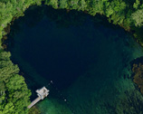 Aerial view of Wakulla Spring basin.