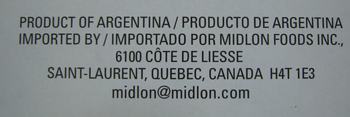 Product of Argentina Product of Argentina