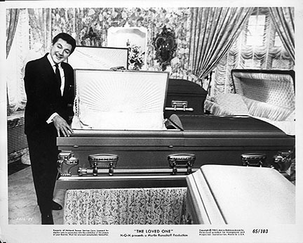 Liberace plays a casket salesman in this comedy about the funeral business in Hollywood.