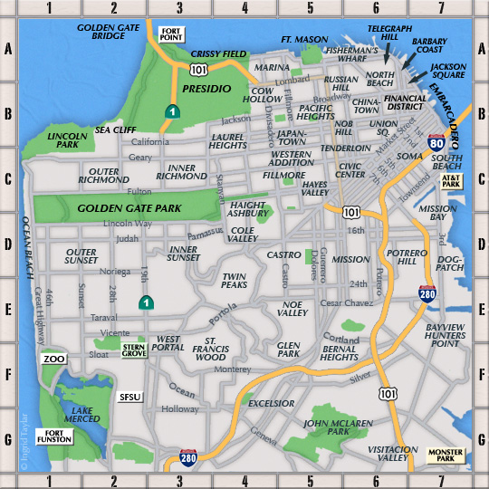 San Francisco Neighborhood Map