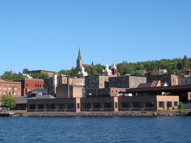 View from the water looking southeast 