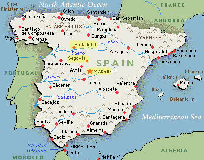 General Map of Spain
