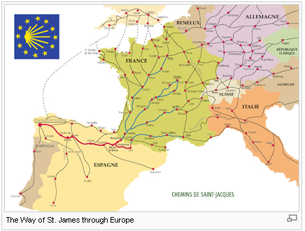 Way of St. James (route descriptions) at WikiPedia Way of St. James (route descriptions) at WikiPedia