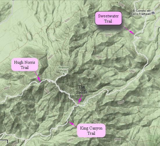 Wasson Peak Trails Wasson Peak Trails