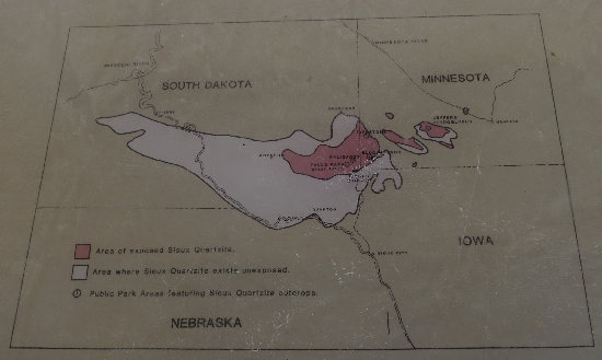 distribution of sioux quartzite distribution of sioux quartzite