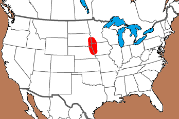 Distribution of Sioux Quartzite in the US