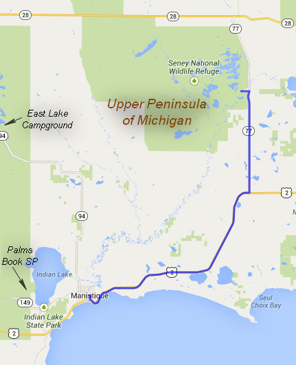 Route for the day Route for the day