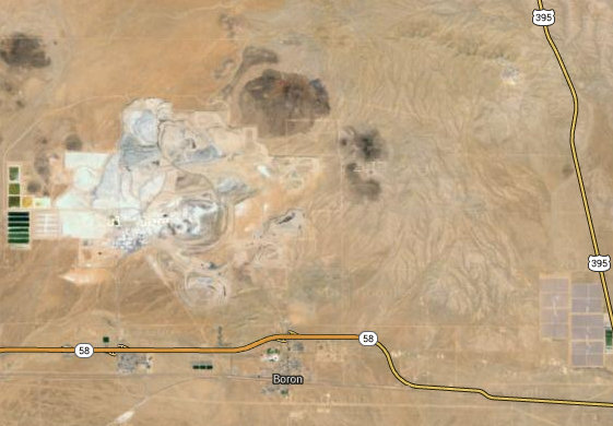 Boron is a hinterland community on the western edge of the Mojave Desert