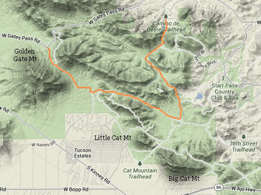 David Yetman Trail in Tucson Mountain Park