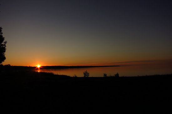 Sunrise on the North Shore of Lake Michigan
