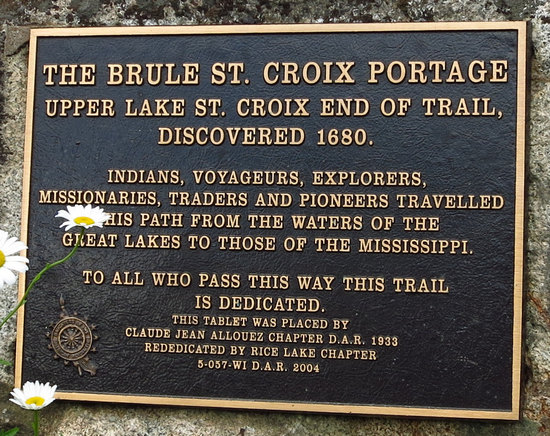 Plaque with historical info