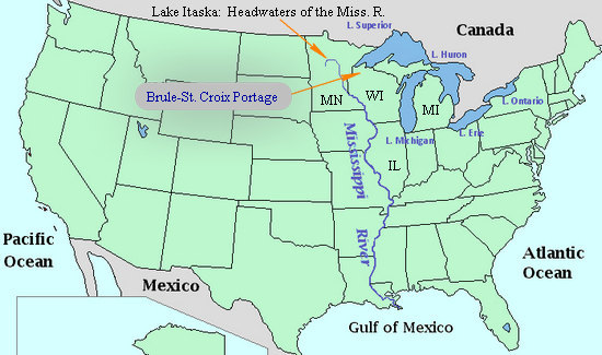 Mississippi River and the Bois Brule - St Croix Portage Mississippi River and the Bois Brule - St Croix Portage