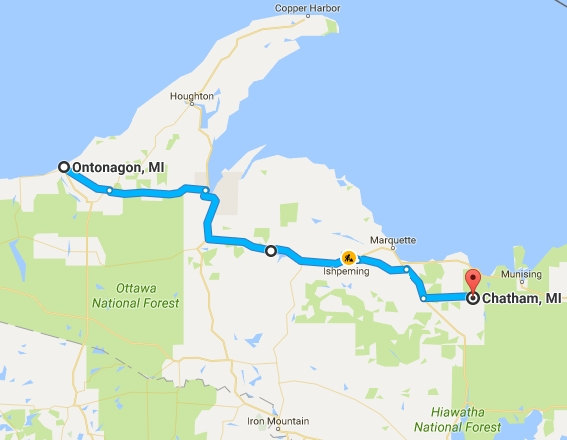 Ontonagon to Chatham