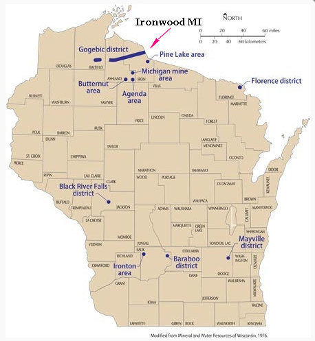 Wisconsin Iron Ore Districts