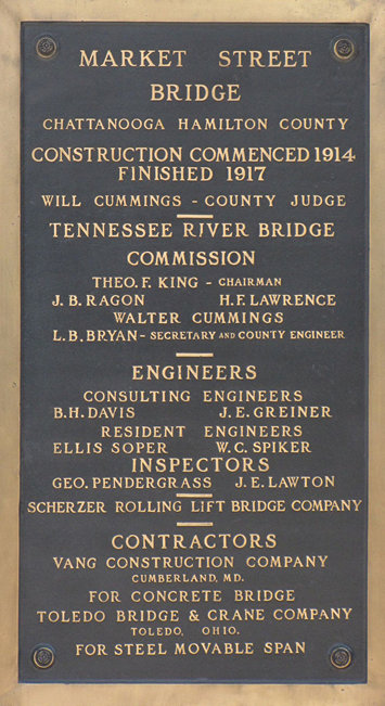 Market Street Bridge plaque from bridgehunter.com