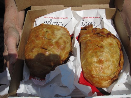 Pasties from Jim's Pizza in Calumet Michigan