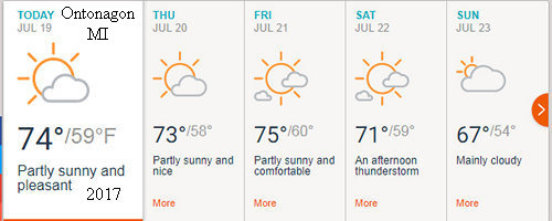 Ontonagon, MI weather