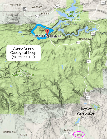 Vernal, Sheep Creek and Flaming Gorge Area