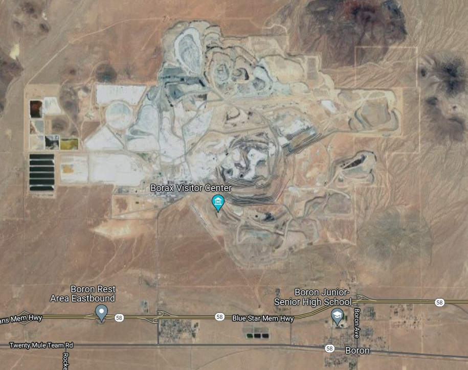 Borax mine at Boron California