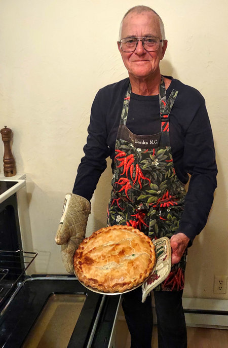 Mike and his chicken pot pie