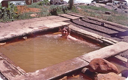 Ethel Moffat at Kennedy Hot Spring - August 1979
