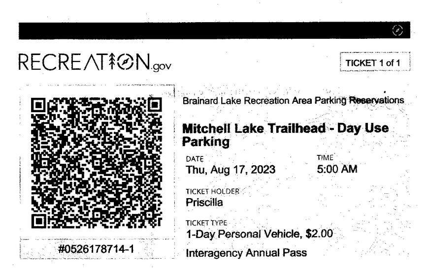 Timed Entry Reservation