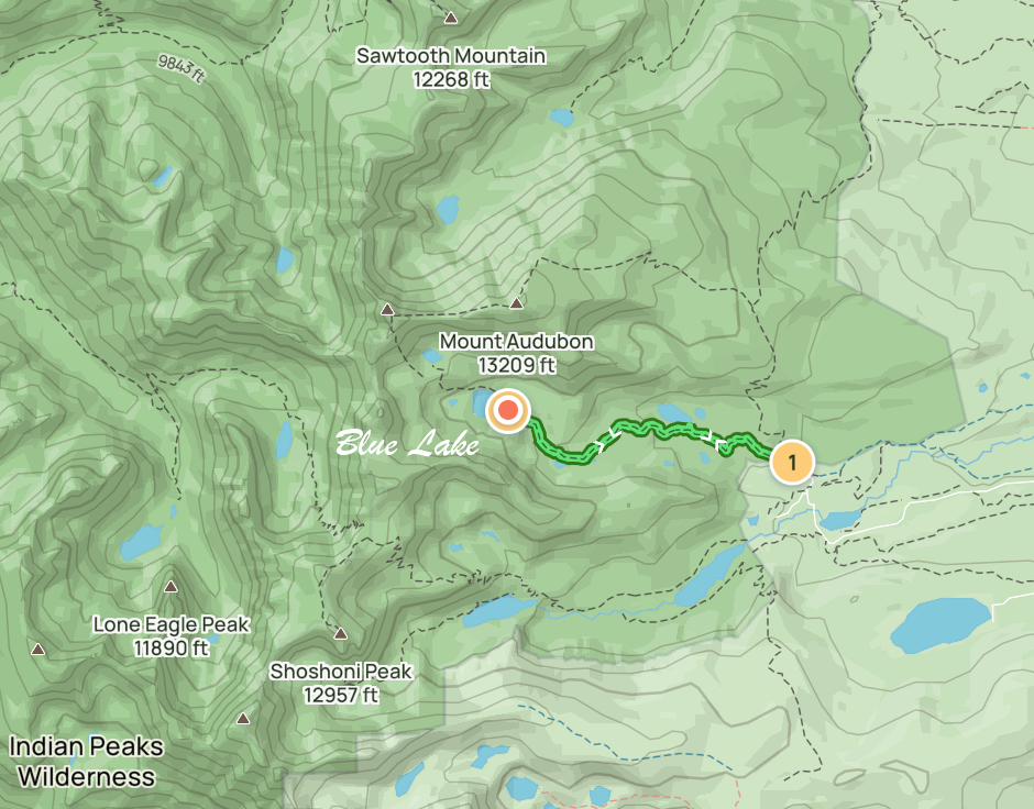 Route to Blue Lake