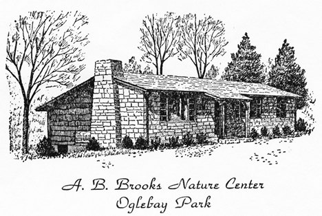 The Brooks Nature Center as drawn by Don Altemus