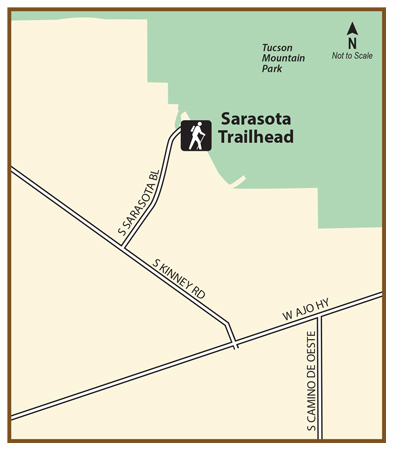 Sarasota Trailhead in the Tucson Mountians